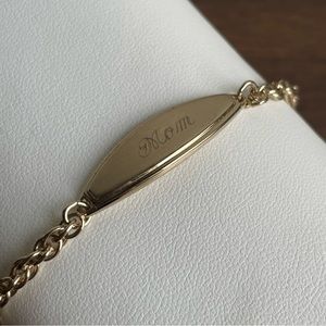 Vintage Speidel Engraved Mom ID Bracelet